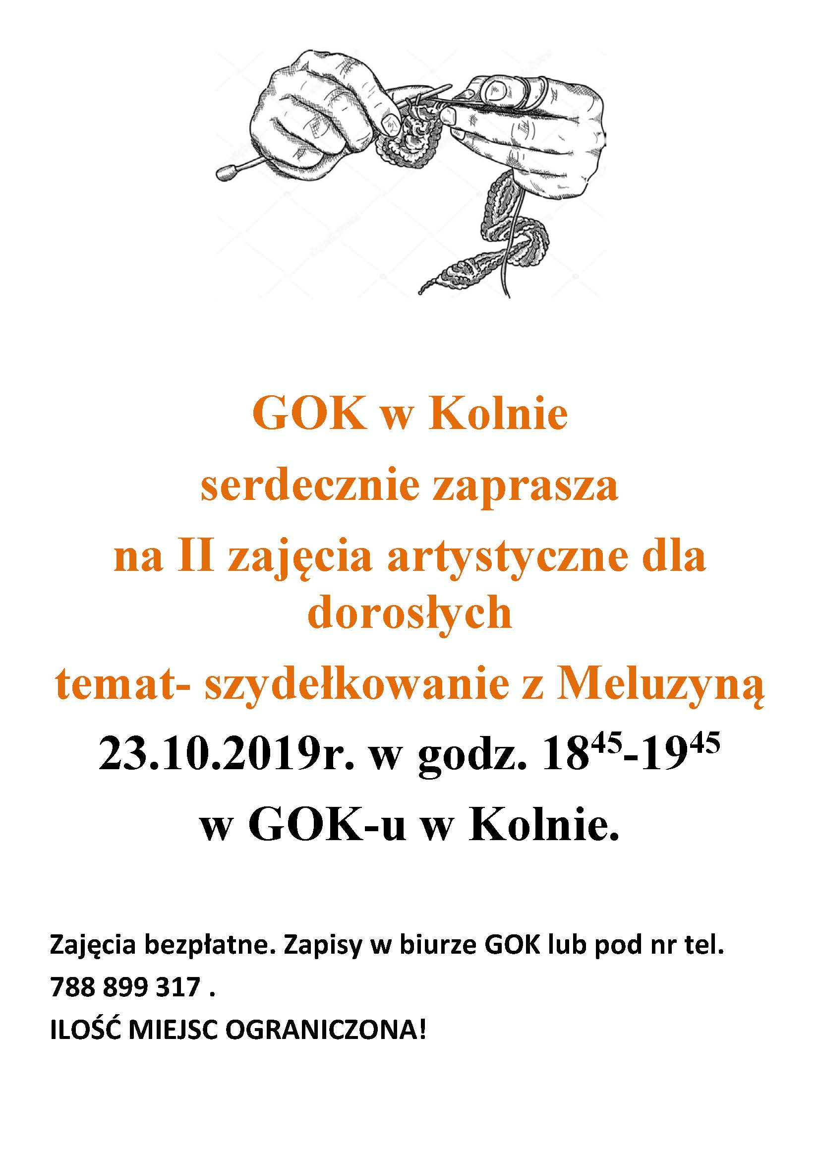 plakat szydełko