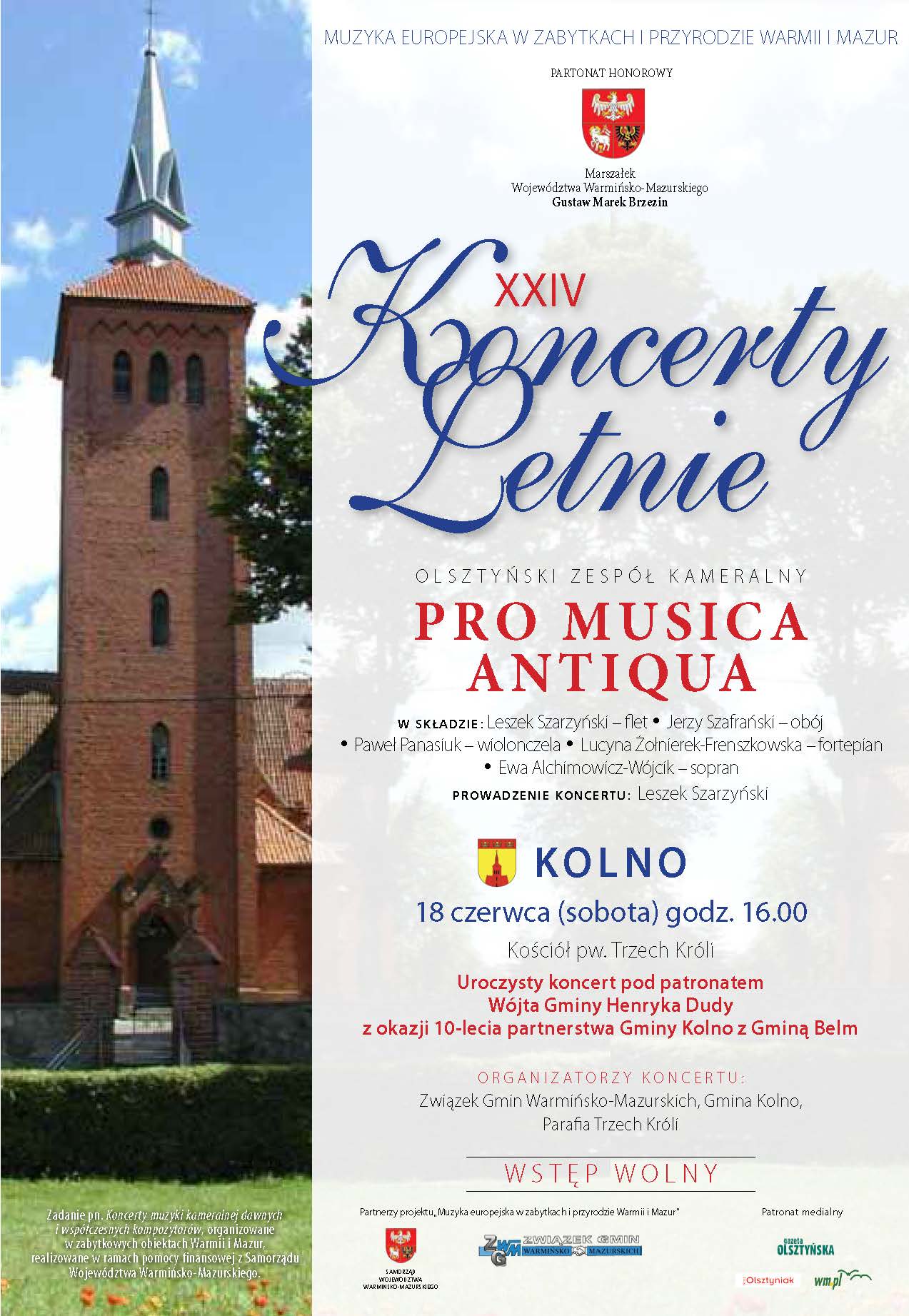 Koncerty Letnie2016 plakat zgwmt Kolno